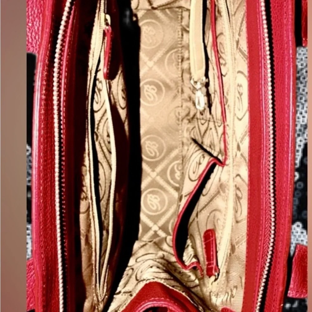 New Brighton Frances Bag with Duster Croc Embossed Leather Rare Masterpiece